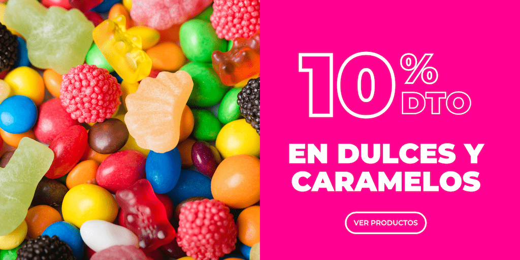 10% de descuento en dulces y caramelos